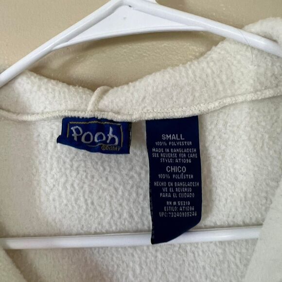 Vintage Eeyore Women's Cream and White Fleece size S - Picture 3 of 5